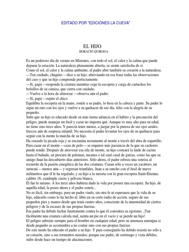Quiroga Horacio El hijo.pdf Ocio