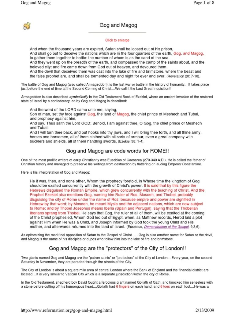 Gog and Magog Armageddon Antichrist Free 30day Trial Scribd