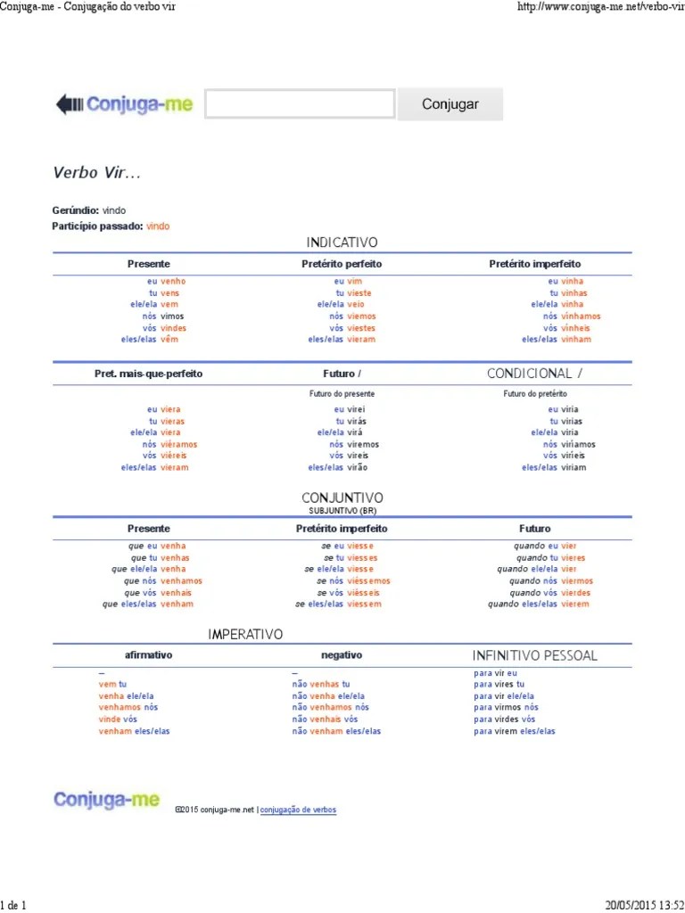 Conjugame Conjugação do verbo vir.pdf Tempo