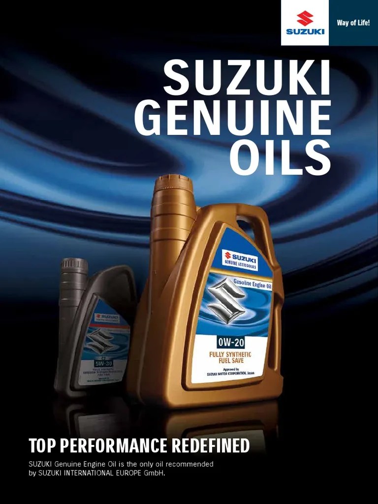 Suzuki Genuine Oils Motor Oil Mechanical Engineering