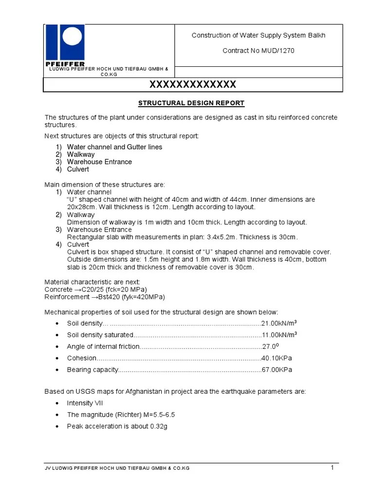 Structural Design Report Structural Engineering Engineering