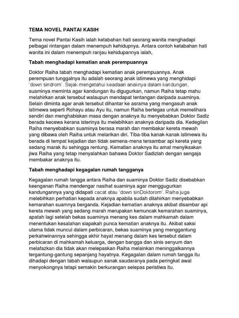 Jawapan Sinopsis Pantai Kasih malaowesx