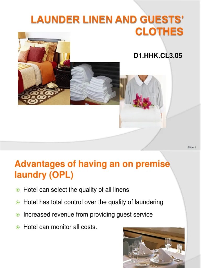 PPT Launder Linen & Guests Clothes 300812 Laundry Linens
