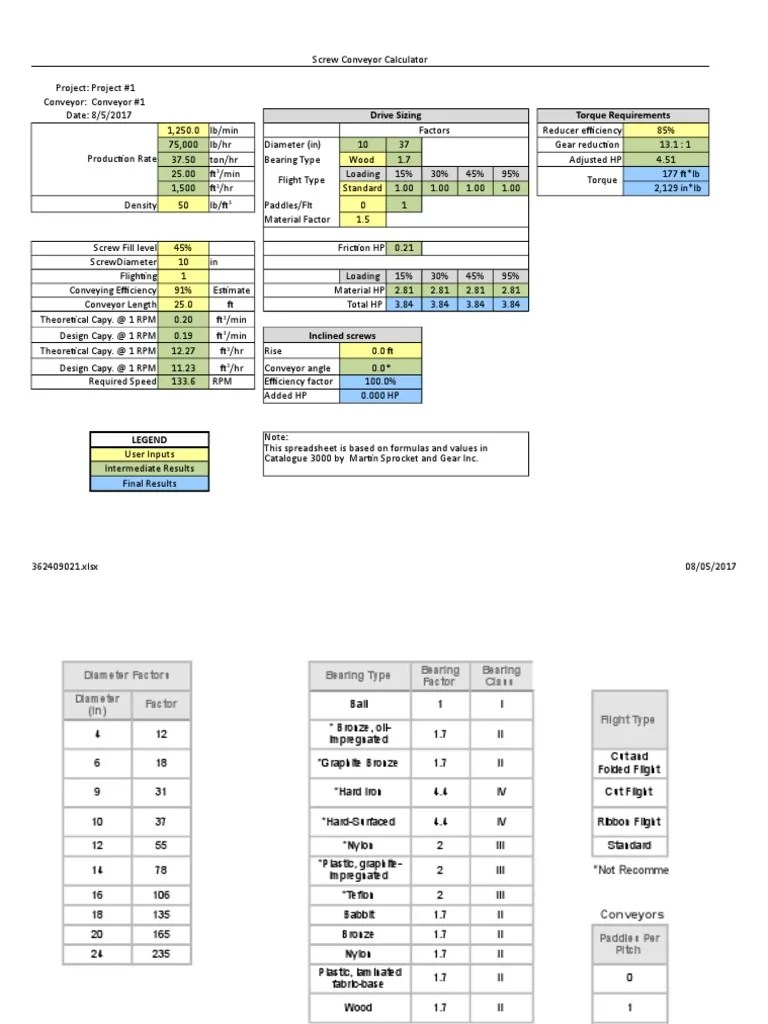 316545749ScrewConveyorDesign.xlsx Horsepower Propeller