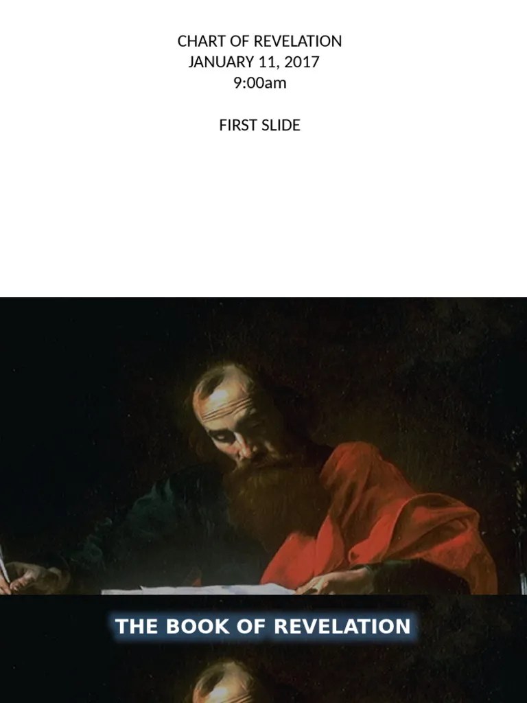 Revelation Chronology Chart showing 3 Streams in sequence