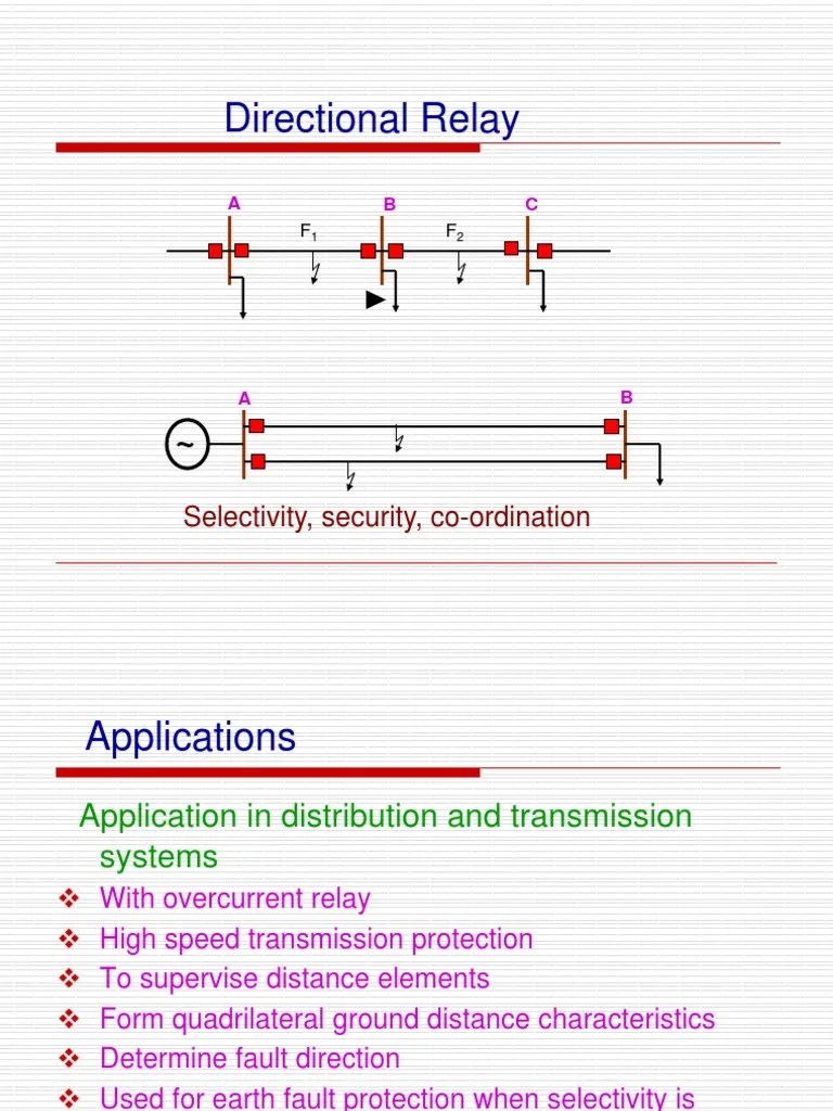Directional Relay Fundamentals, Applications, and Solutions for Close