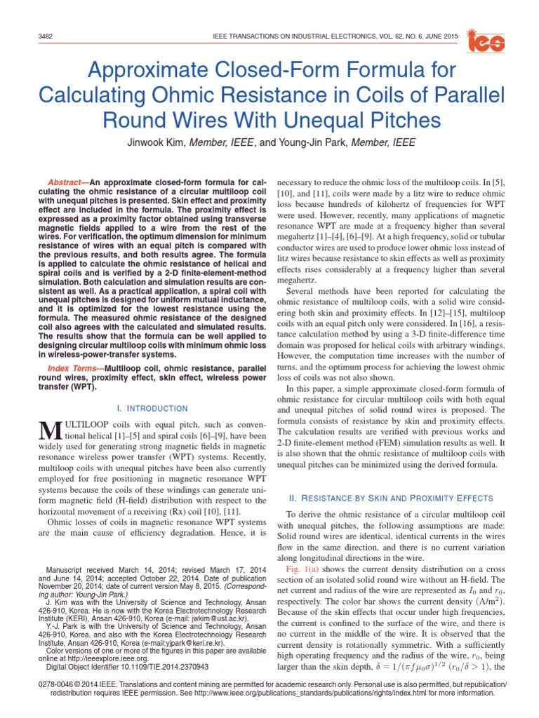An Approximate ClosedForm Formula for Calculating Inductor