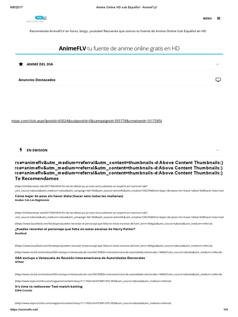 Anime Online HD Sub Español AnimeFLV Deportes Animación