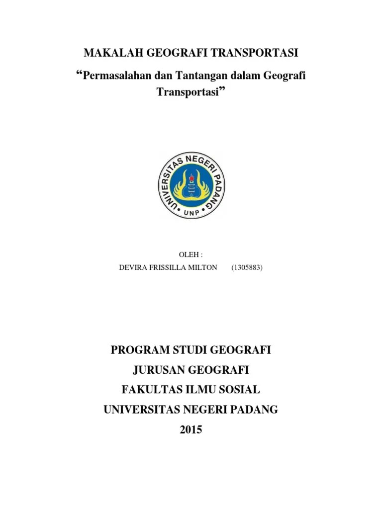 Makalah Geografi Transportasi 6