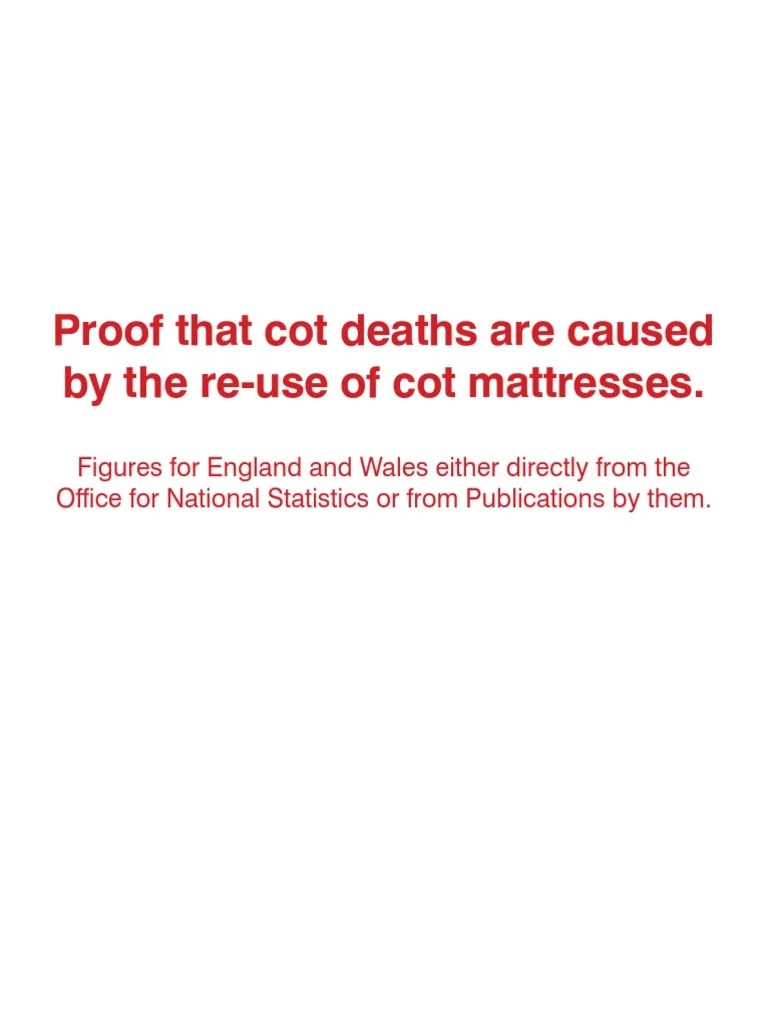 Cot Death Report PDF Public Health Health Sciences