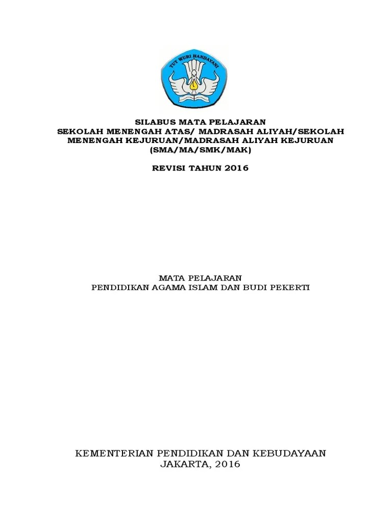 Silabus sma kurikulum 2013 revisi 2016 PAI.docx
