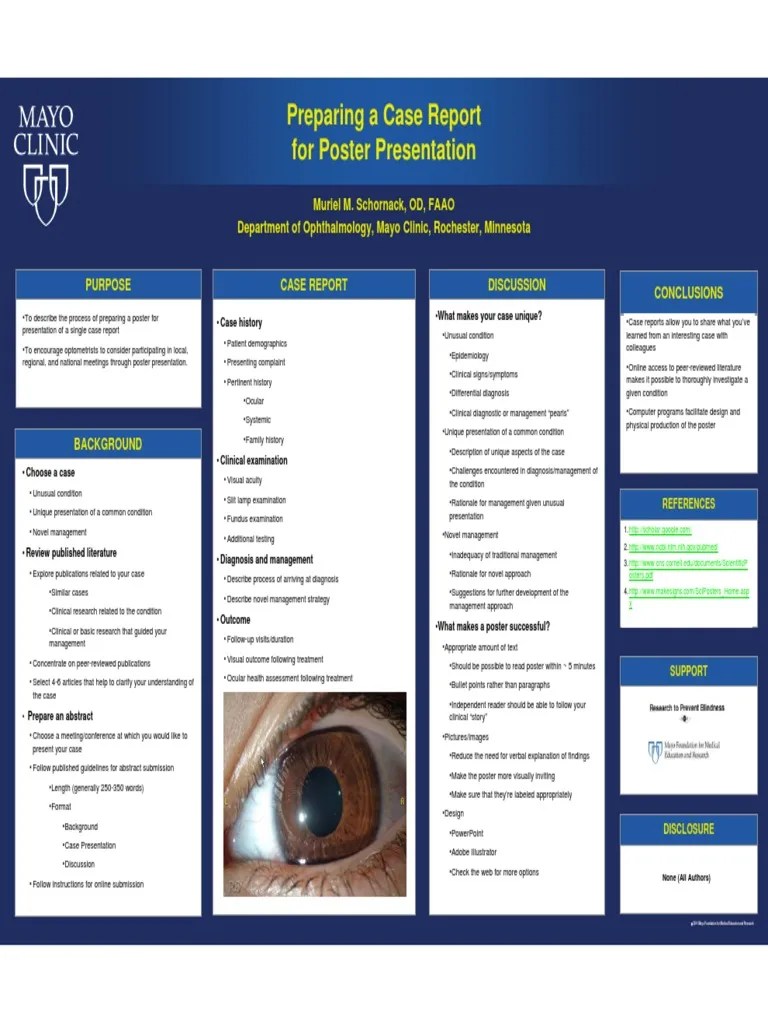 How to Prepare a Poster (2) Case Report Medical Diagnosis