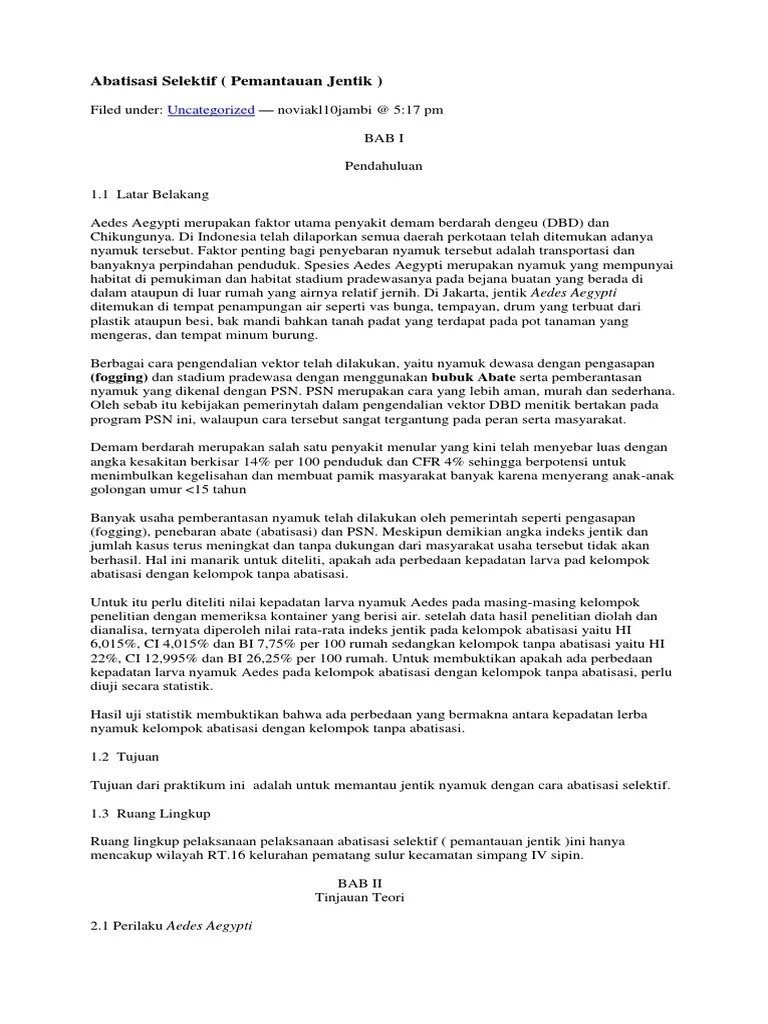Abatisasi Selektif | PDF