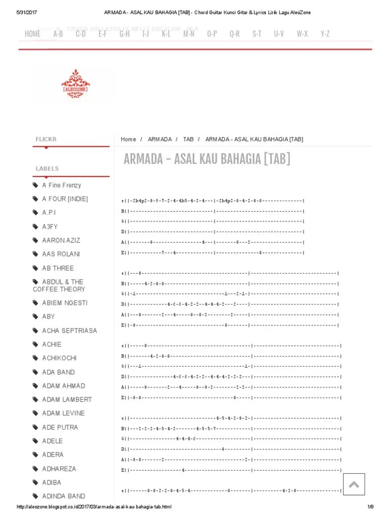 Chord Piano Lagu Asal Kau Bahagia - Chord Lagu Blog