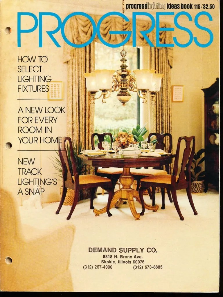 Progress Lighting Catalog 1978 Interior Design Architectural Elements