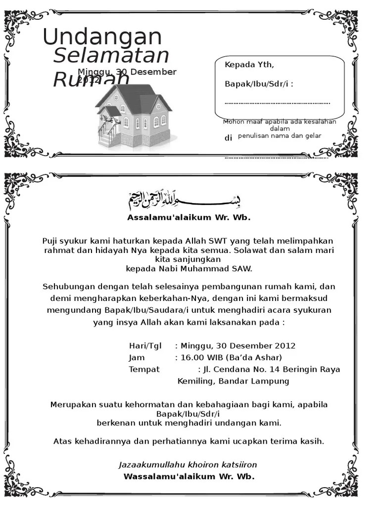 Download undangan tasyakuran haji format doc ms word ini sangat cocok. Contoh Undangan Tasyakuran Haji Doc Mudah