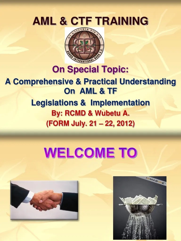 AML TRAINING PPT2.ppt Money Laundering Economies