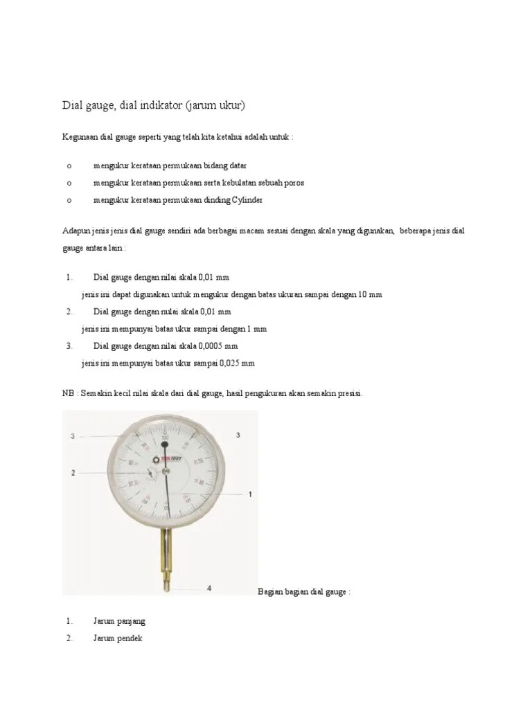 Dial Gauge | PDF