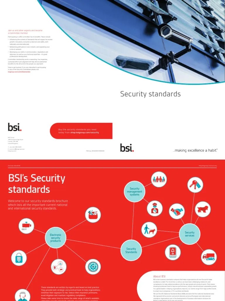 BSI_Security Standards Brochure Closed Circuit Television Security