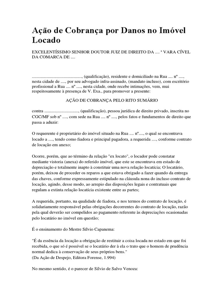 Ação de Cobrança Law Of Obligations Trials