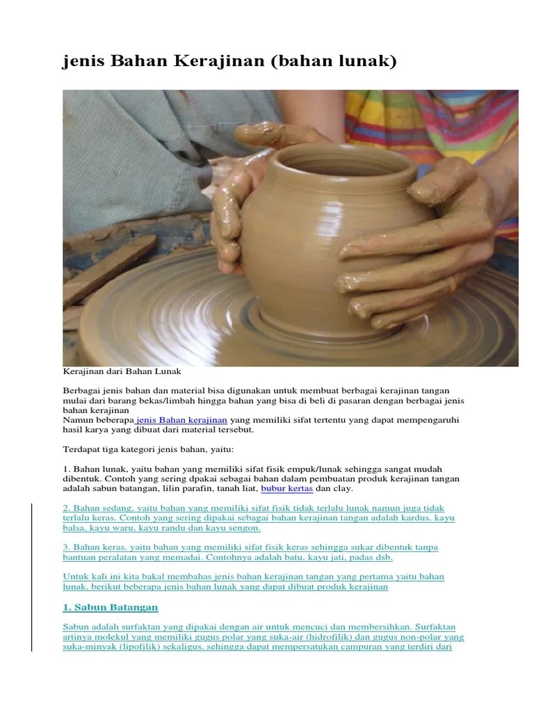Jenis Bahan Kerajinan | PDF