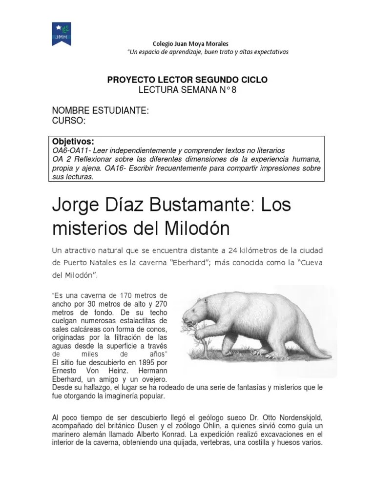 Los misterios de la Cueva del Milodón PDF Naturaleza