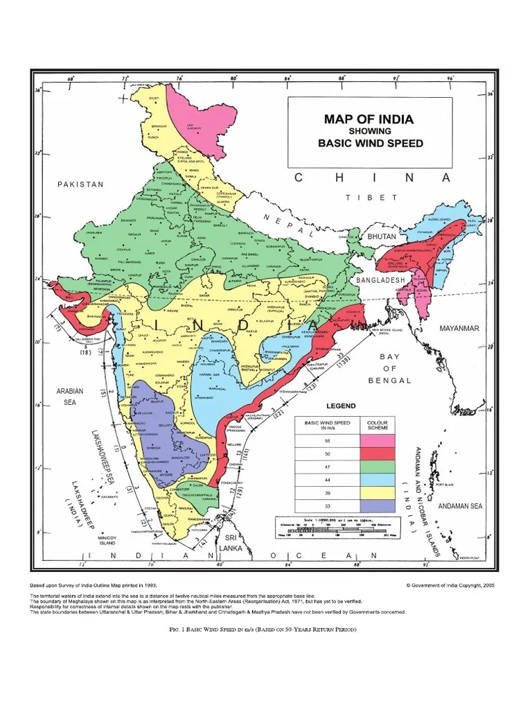 Wind Speed Map Of India wind speed map of india