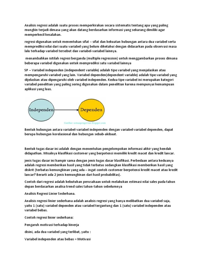 Variabel Dependent Dan Independent Sumber Pengetahuan