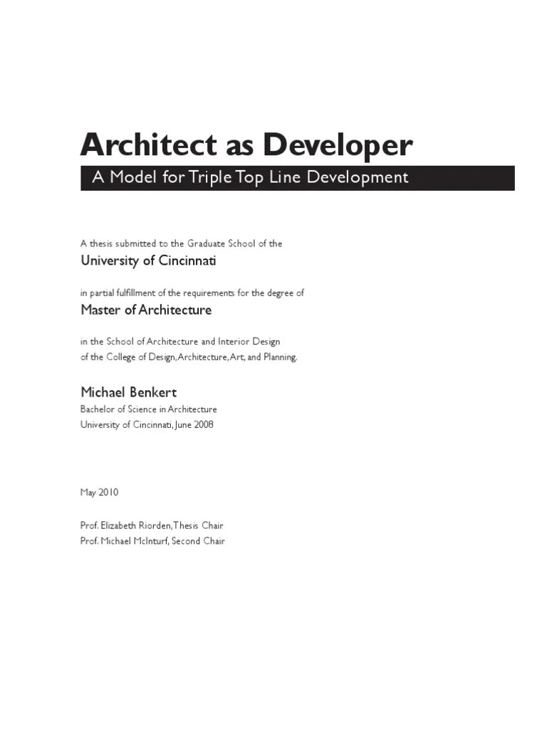Architect As Developer PDF PDF Architect Design