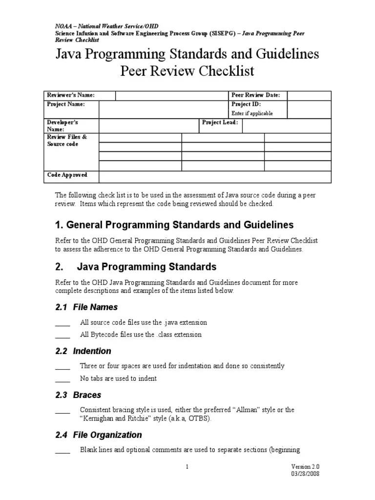 Java_Programming_Peer_Review_Checklist_V_2.0.doc Class