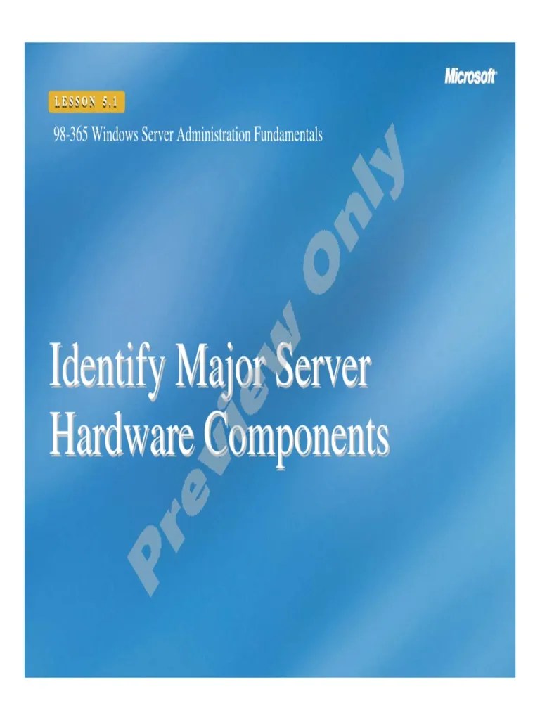Hardware Component PDF Server Network Interface