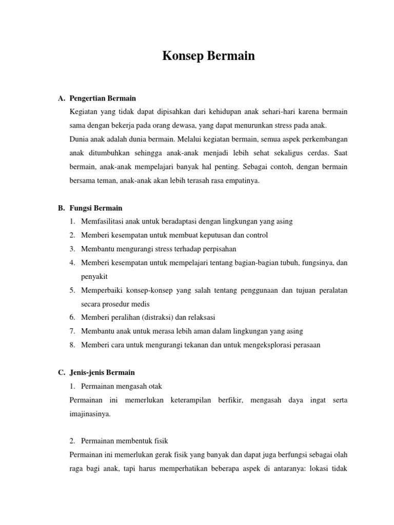 Konsep Bermain | PDF