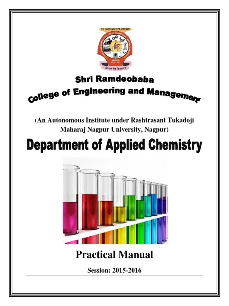 Practical Manual Engineering Chemistry CHP101 PDF PDF Viscosity
