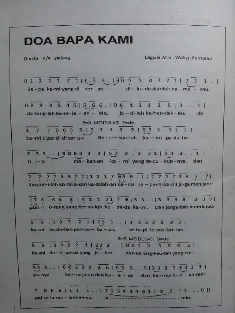 Lagu Rohani Katolik Bapa Kami