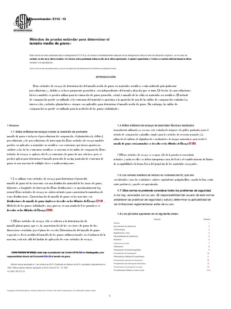 ASTM ASTM E11213 Standard Test Methods for Determining Average Grain