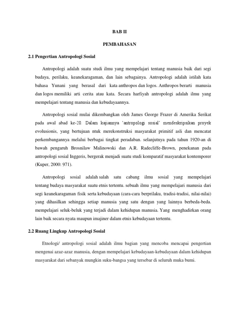 Antropologi Sosial | PDF