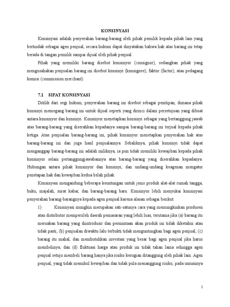 KONSINYASI | PDF