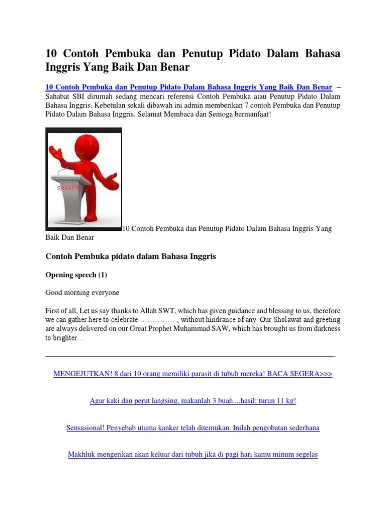 Kalimat Persuasif Penutup Pidato Yang Tepat Adalah