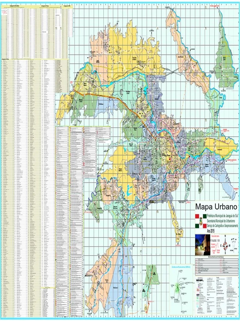 Mapa Urbano de Jaraguá Do Sul 2015