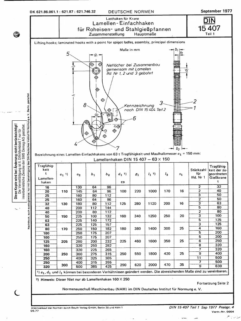 DIN 154071 GanchoLamelar