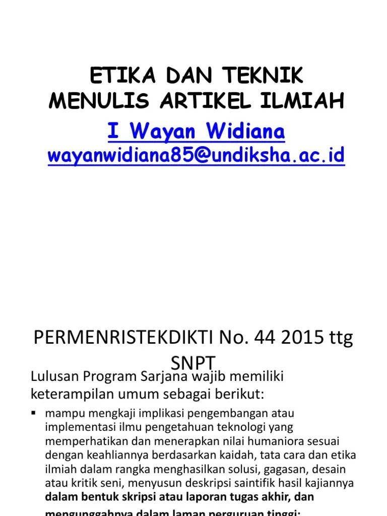 Teknik dan ETika Penulisan Artikel Ilmiah (2).pptx