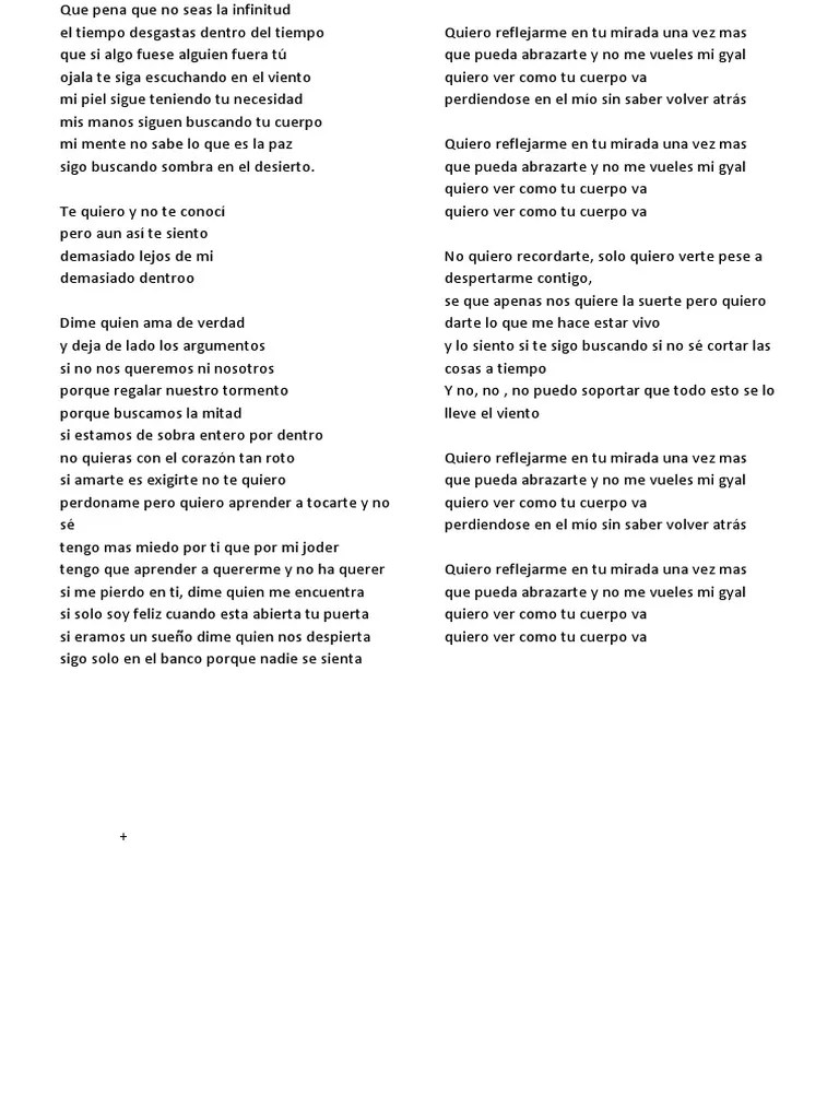 Que Pena Que No Seas La Infinitud Ficción y literatura