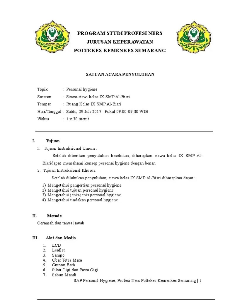 Sap Personal Hygiene Fix2 | PDF