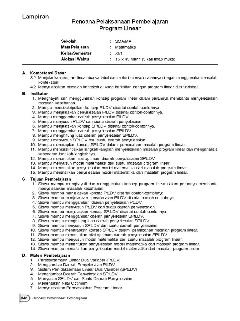 03 RPP Bab 2 Program Linear K13 Edisi 2017 PDF