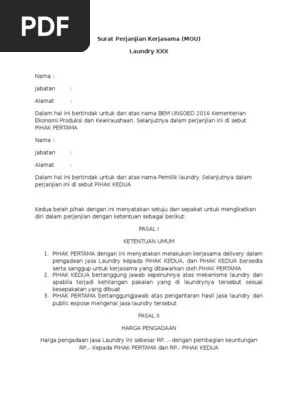 Contoh Surat Penawaran Jasa Laundry Audit Kinerja