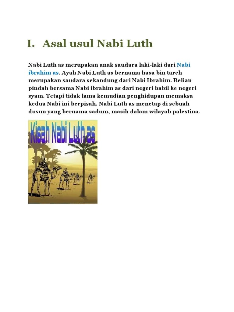 Asal Usul Nabi Luth | PDF