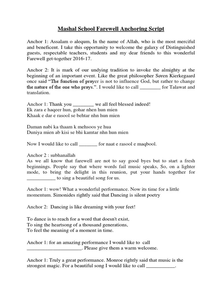 Anchoring Script For Engagement Ceremony In English