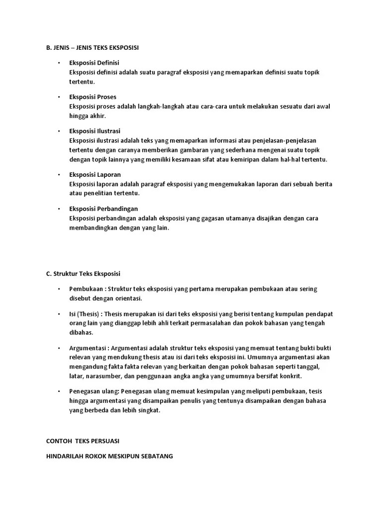 Jenis Jenis Teks Dan Contohnya