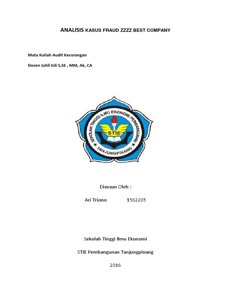 Tugas Audit Kecurangan Analisis Kasus Fraud ZZZZ Best Company PDF