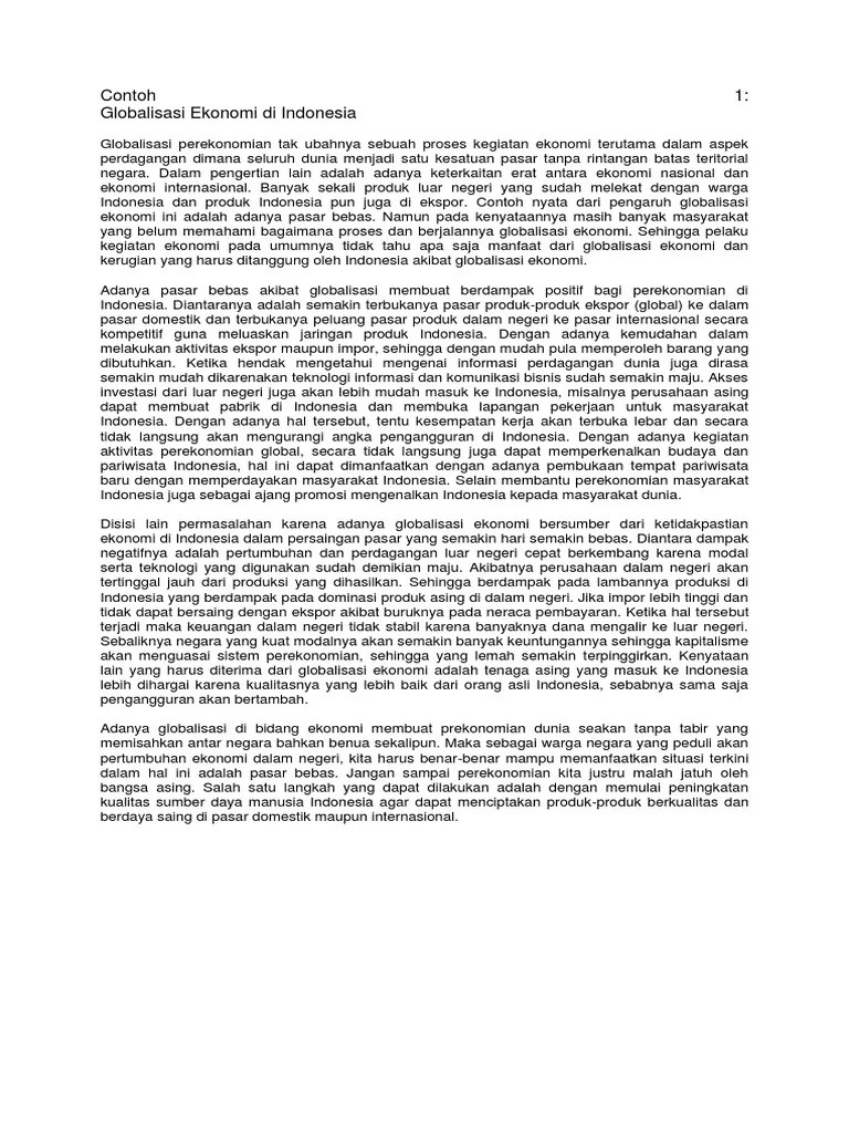 Membaca Teks Eksposisi Tentang Ekonomi Indonesia Berbagi Teks Penting